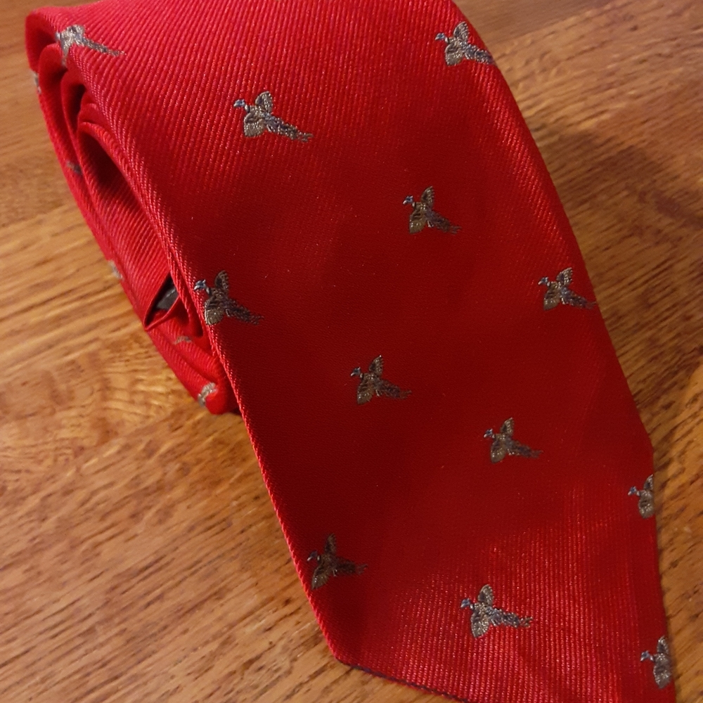 Robert Talbott silk bird tie